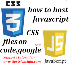 How to Host JavaScript & CSS file on code.google.com