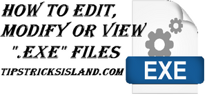 how to edit modify exe application file in windows