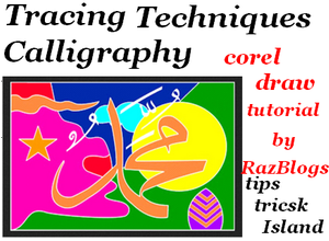 Tracing Techniques Calligraphy (Corel Draw Tutorial)