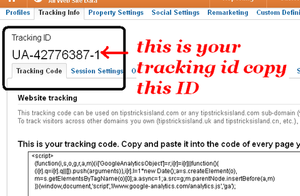 google analytics tracking ID