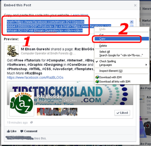 how to embed facebook post