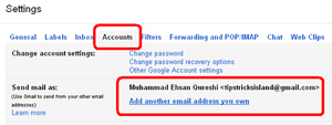 gmail setting account tab