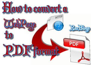 How to convert a WebPage to PDF format With in seconds?
