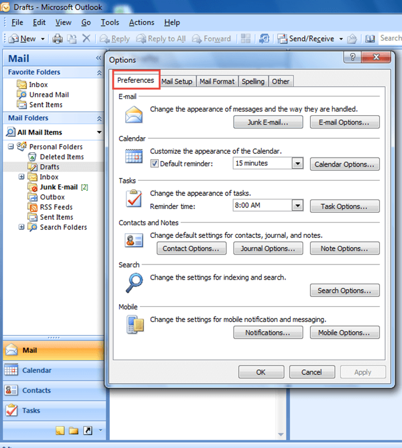 how to block contact on microsoft outlook