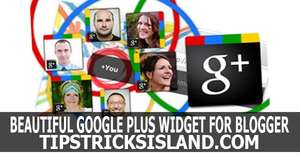 beautiful google plus widget for blogger