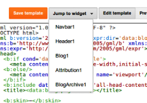 New Blogger Template HTML Editor Interface