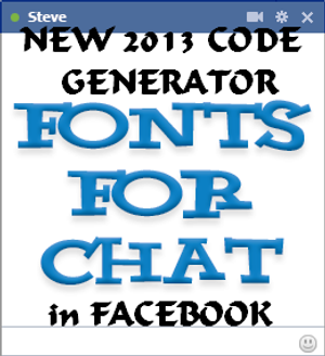 New Facebook Chat 2013 Code Generator [Upadated with New Codes]