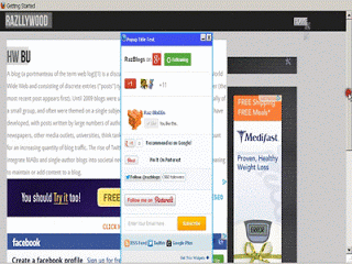 New Popup JQuery Mashable Style Social Bookmarking Blogger Widget